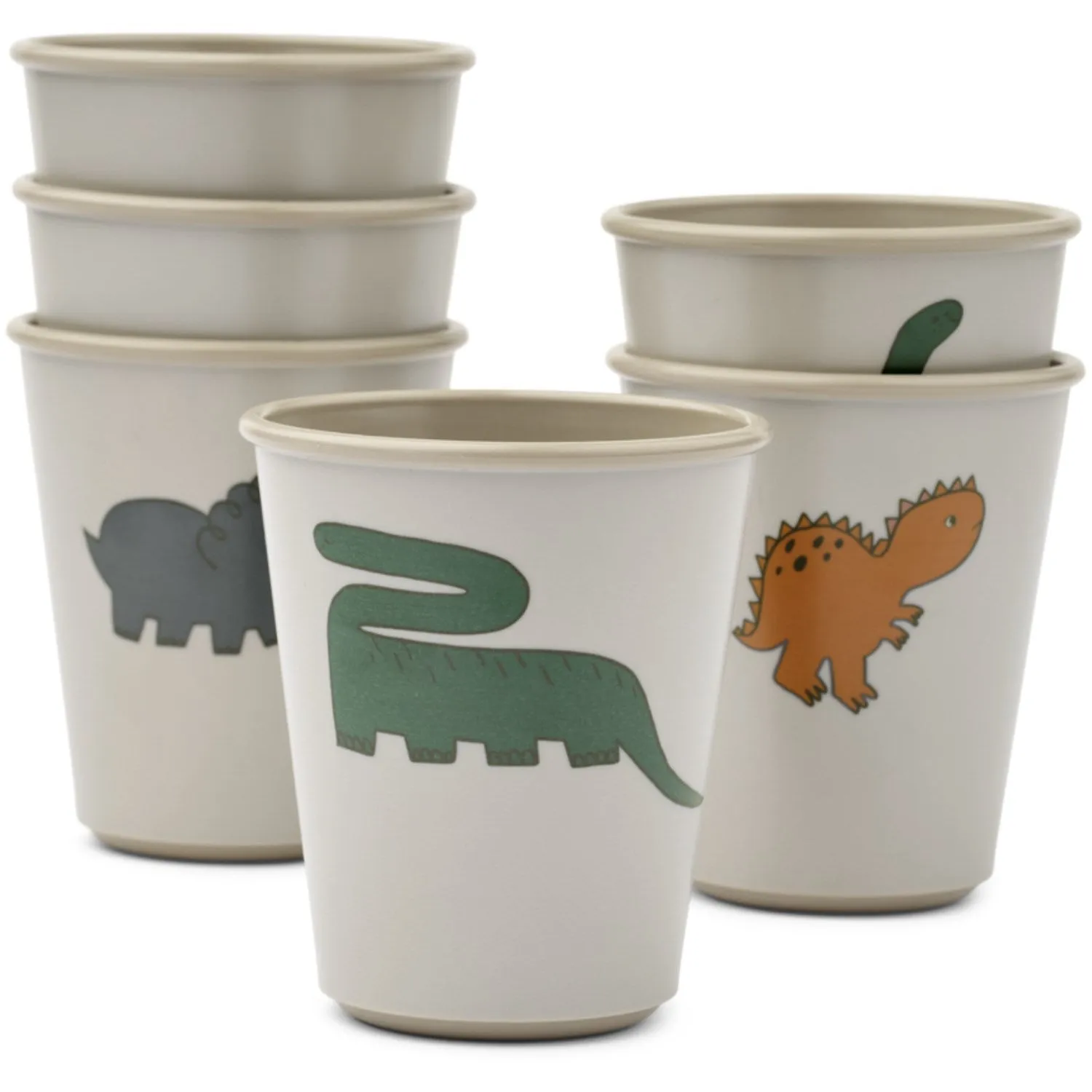 LieWood Dinosaurs / Mist Lana Cup 6-Pack