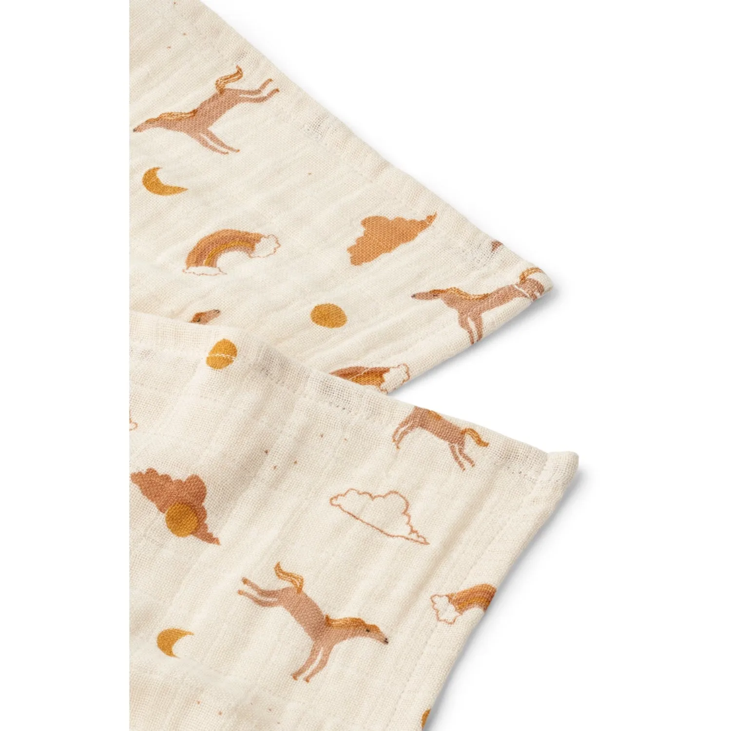 LIEWOOD Dream / Ecru Lewis Muslin Cloth 2-Pack