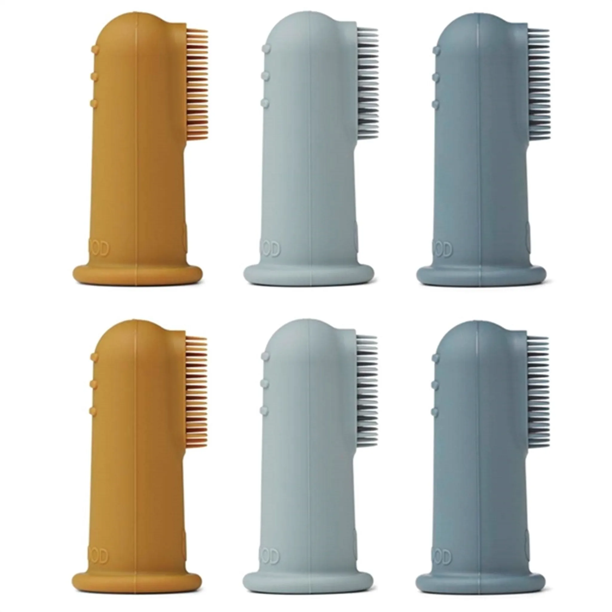 Liewood Simon Finger Toothbrush 6-Pak Blue Multi Mix