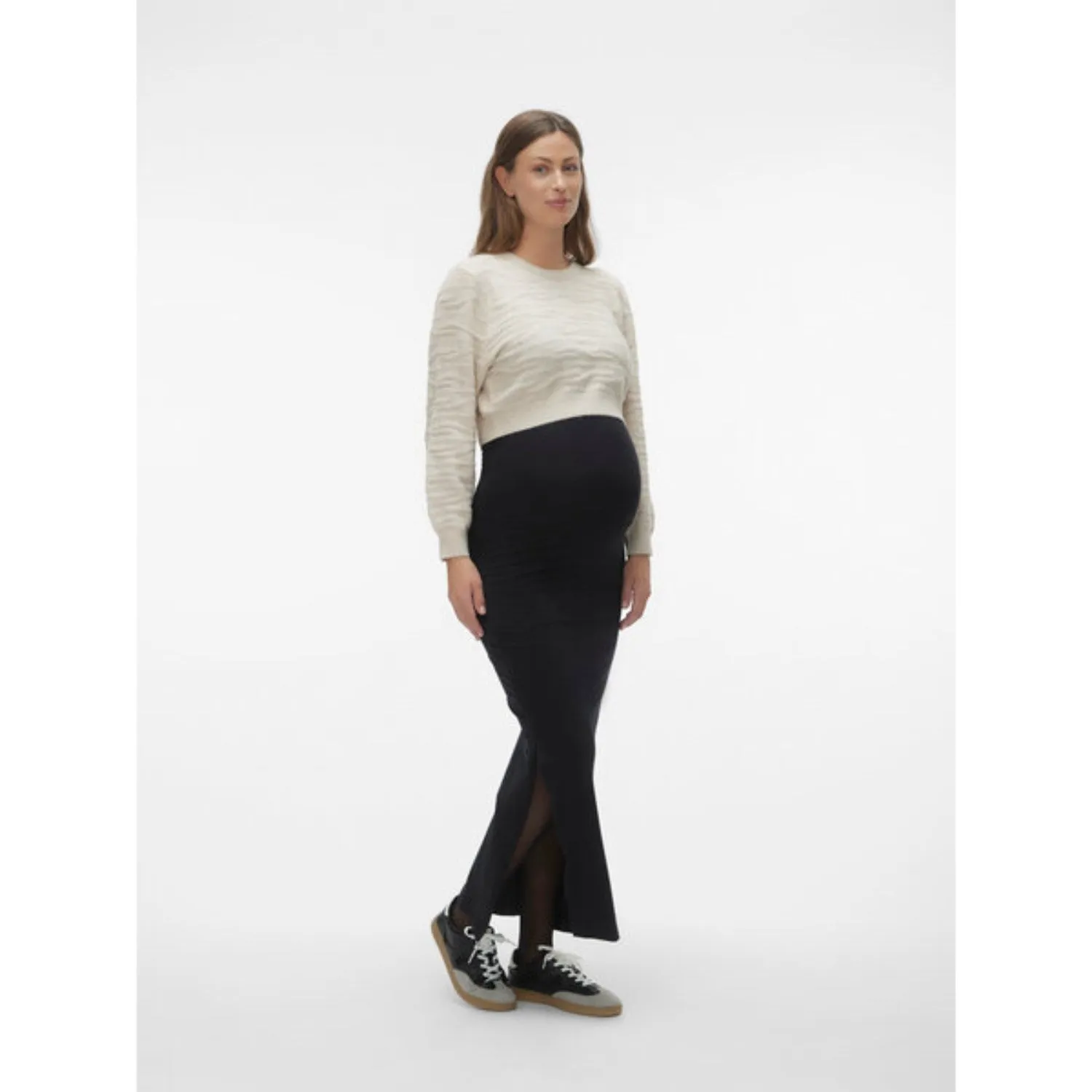 Mama;licious Black Emma Tube Maxi Skirt Noos
