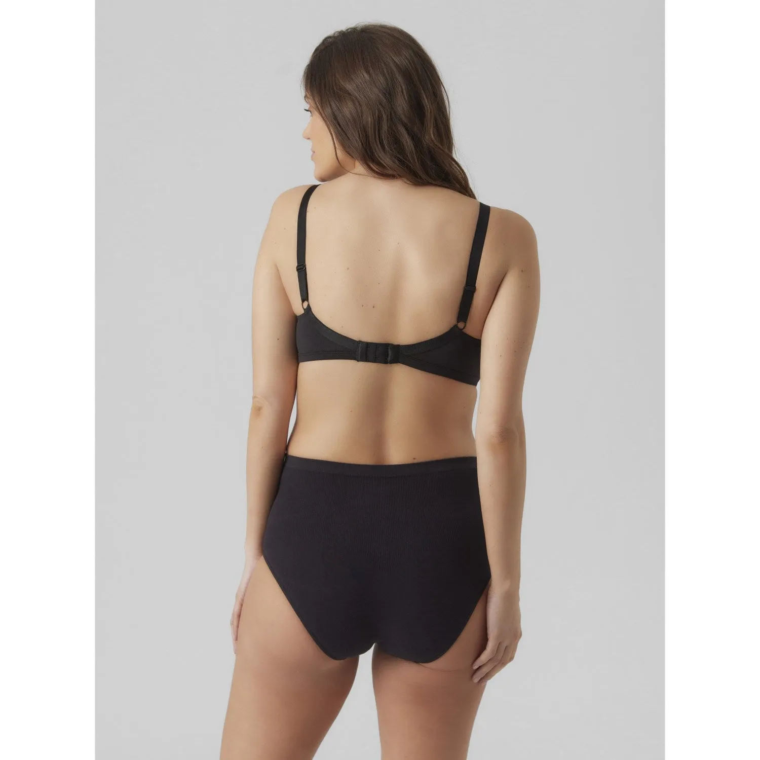 Mama;licious Black Heal Cotton Panties 2-pack Noos
