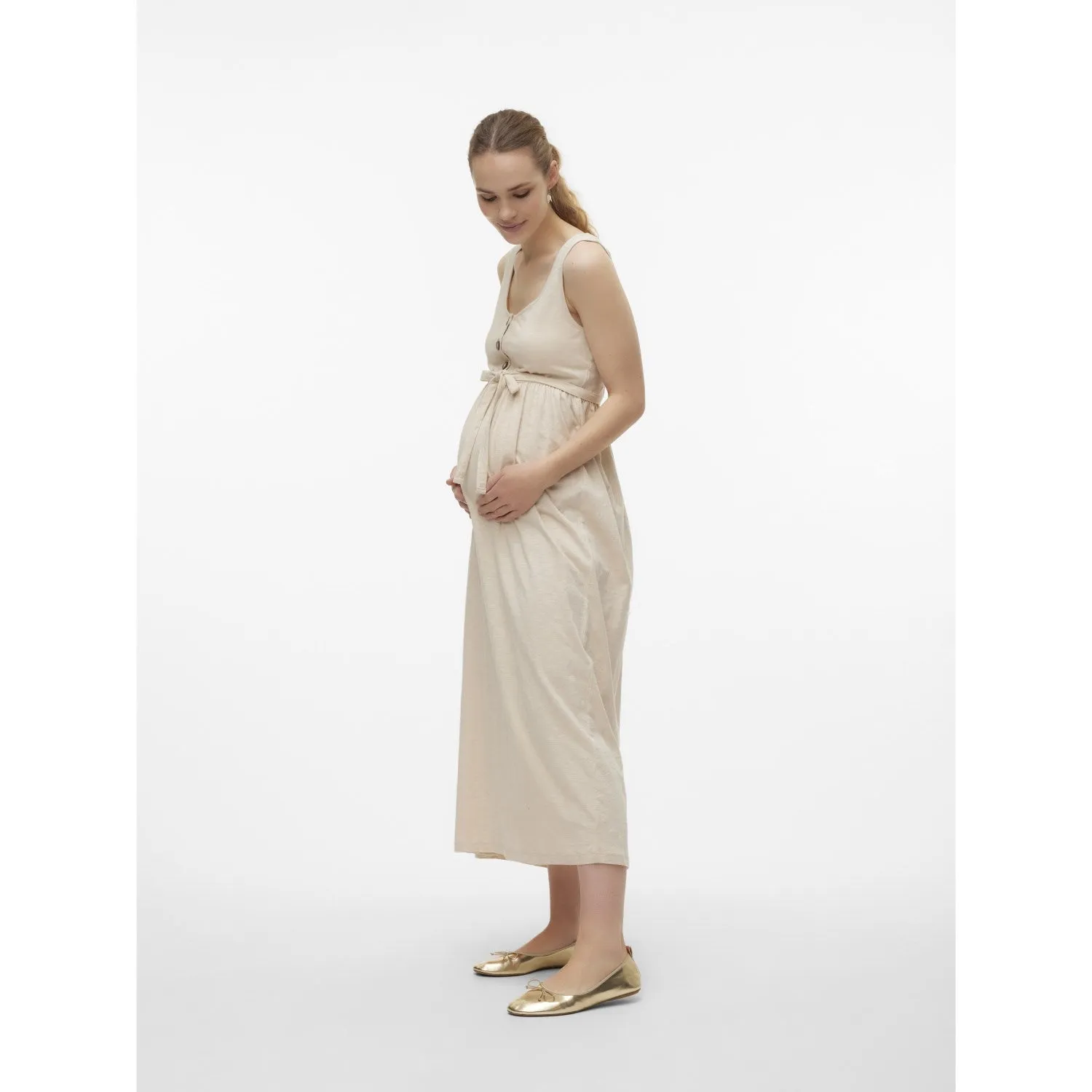 Mama;licious French Oak Evi Lia Ankle Dress Noos