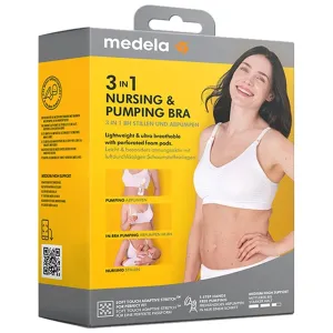 medela 3-i-1 Nursing and Pumping Bra Black