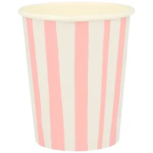 Meri Meri Stripe Pink Cups 8 stk