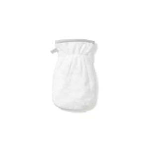 MORI Bath-Time Towel Mitt - White   Grey