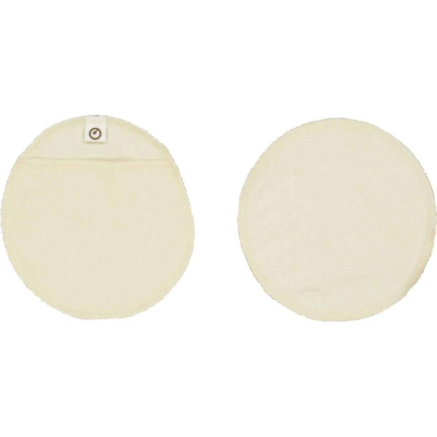 Müsli Raw Color Wool/Silk Nursing Pads In Merino Wool