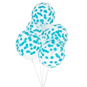 My Little Day 5 Printed Balloons (blue)