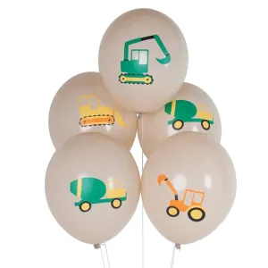 My Little Day Construction Balloons 5 pcs