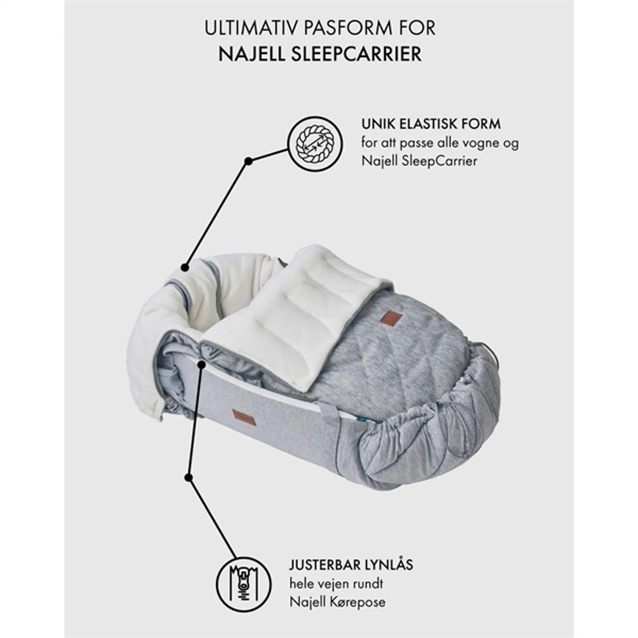 Najell Footmuff Denim Indigo