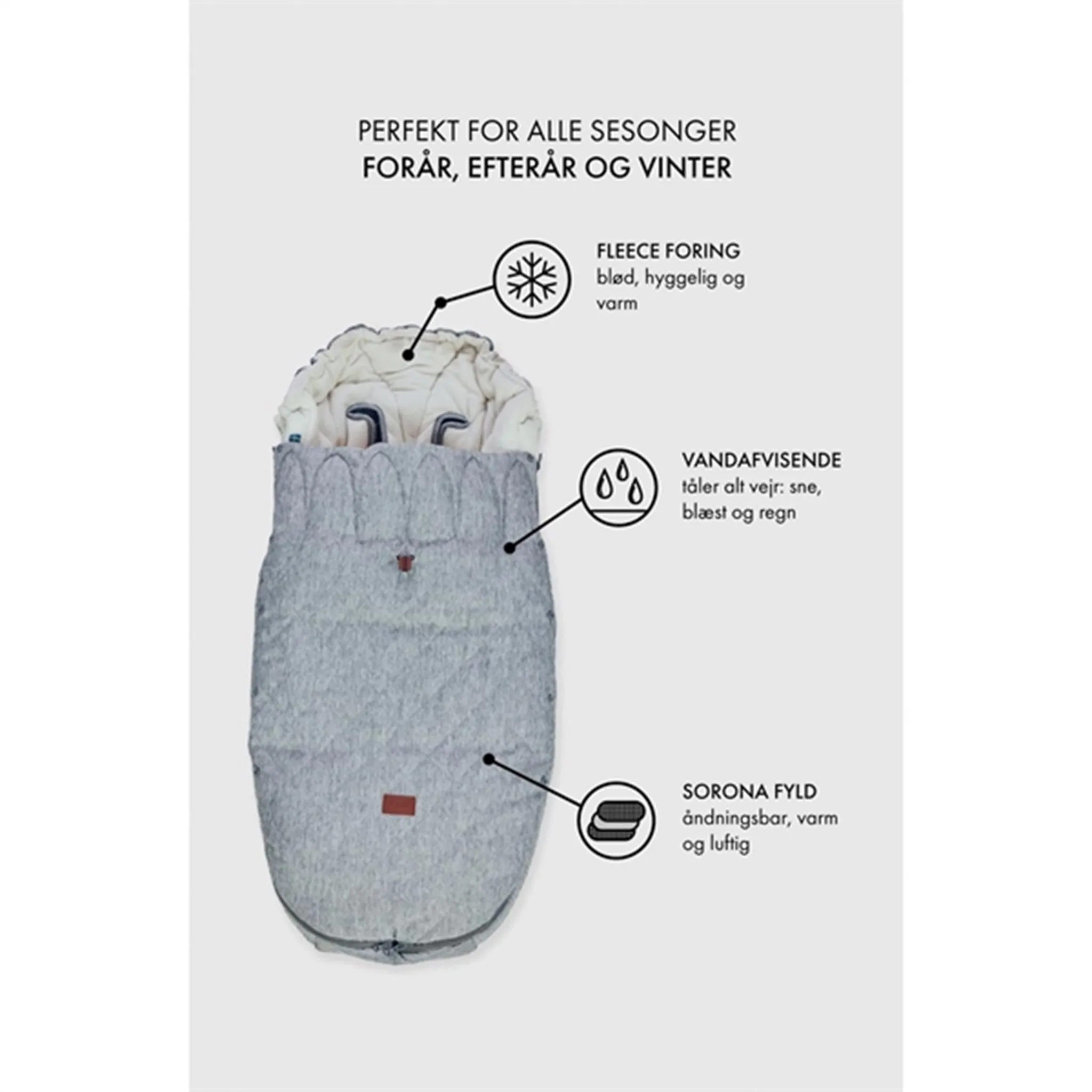 Najell Footmuff Denim Indigo