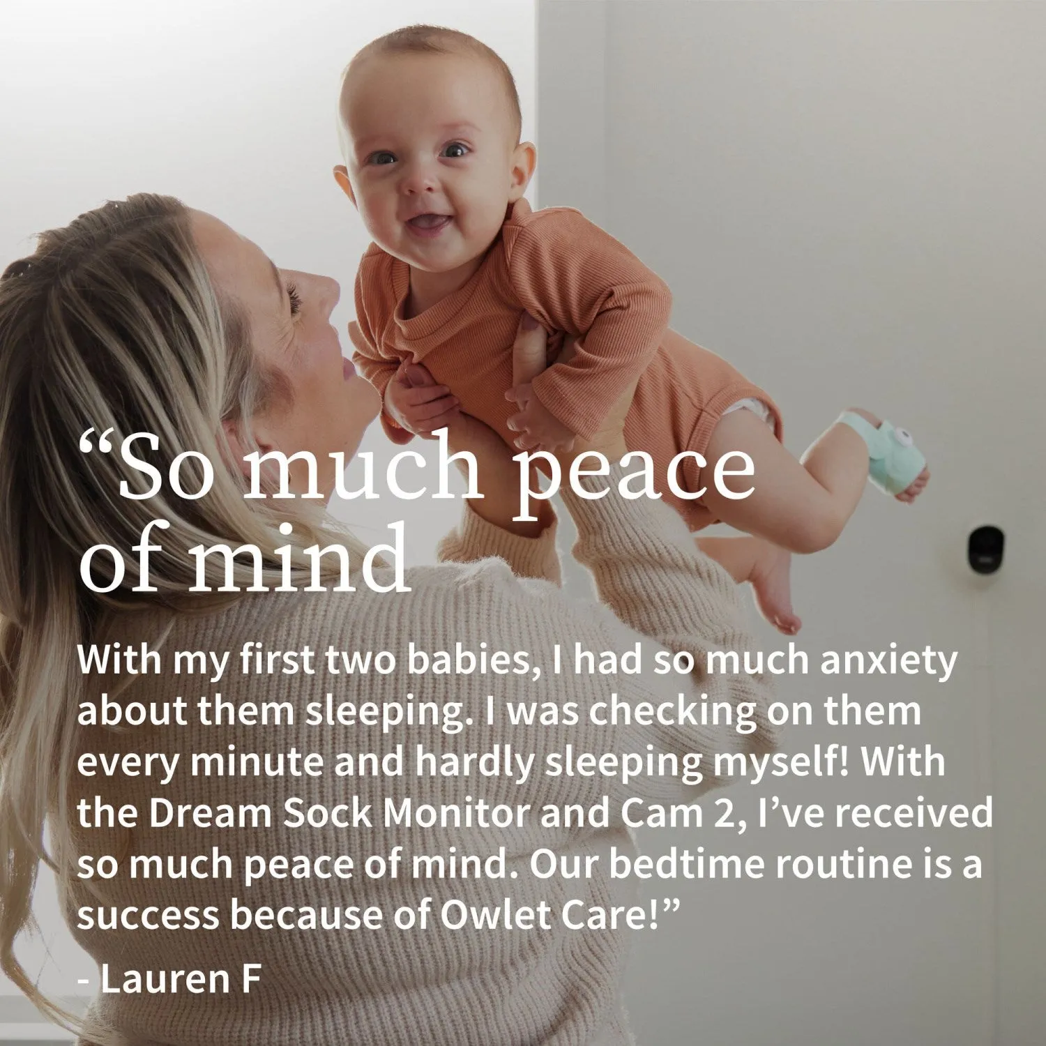 Owlet Bedtime Blue Dream Sock   Cam2 Bundle