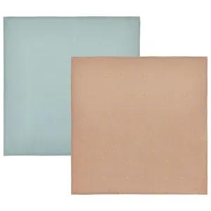 OYOY Muslin 2-pack Blue/Camel