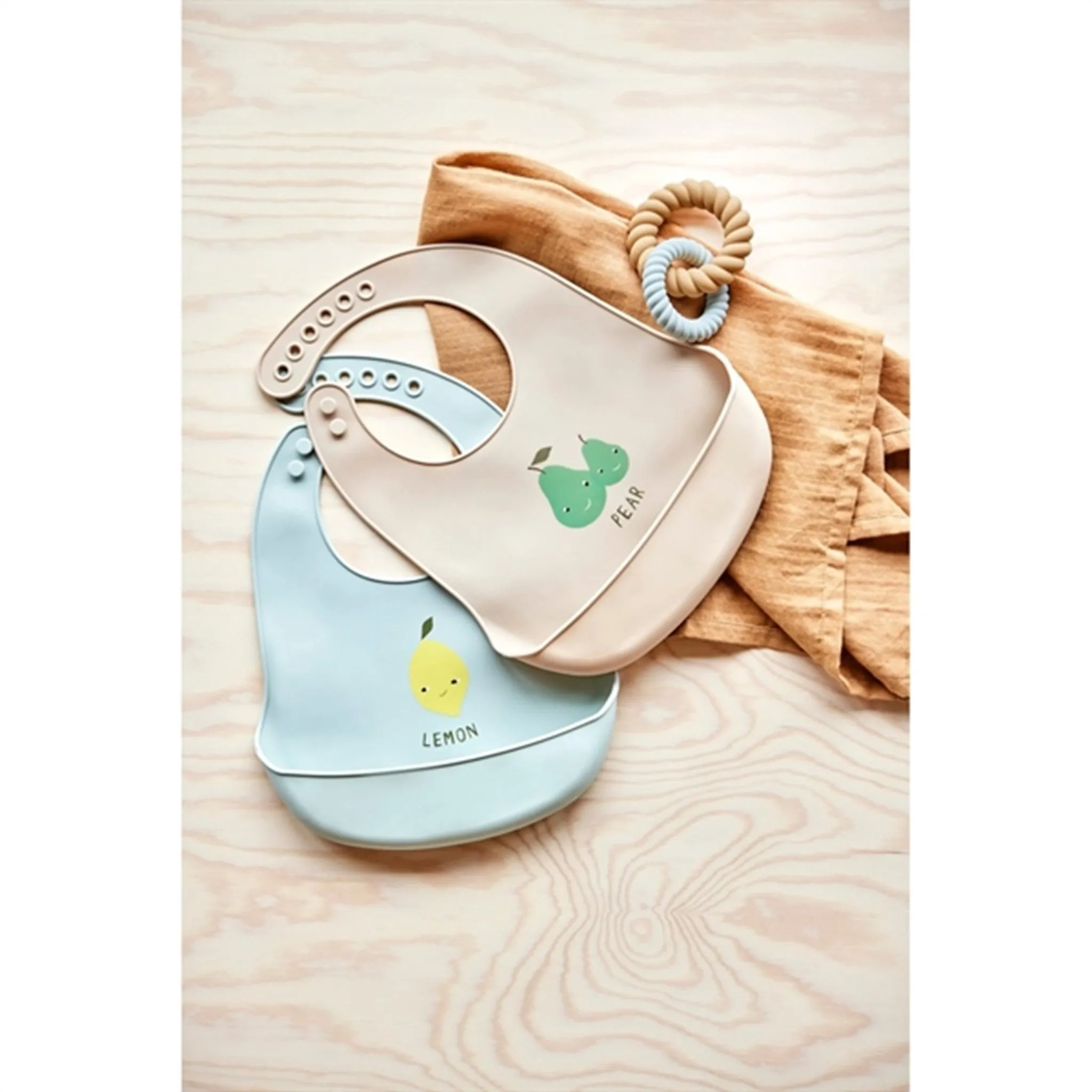 OYOY Toucan Muslin Cloth 2-pack Clay / Caramel