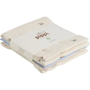 Pippi Organic Muslin Cloths 4-pack Celestial Blue