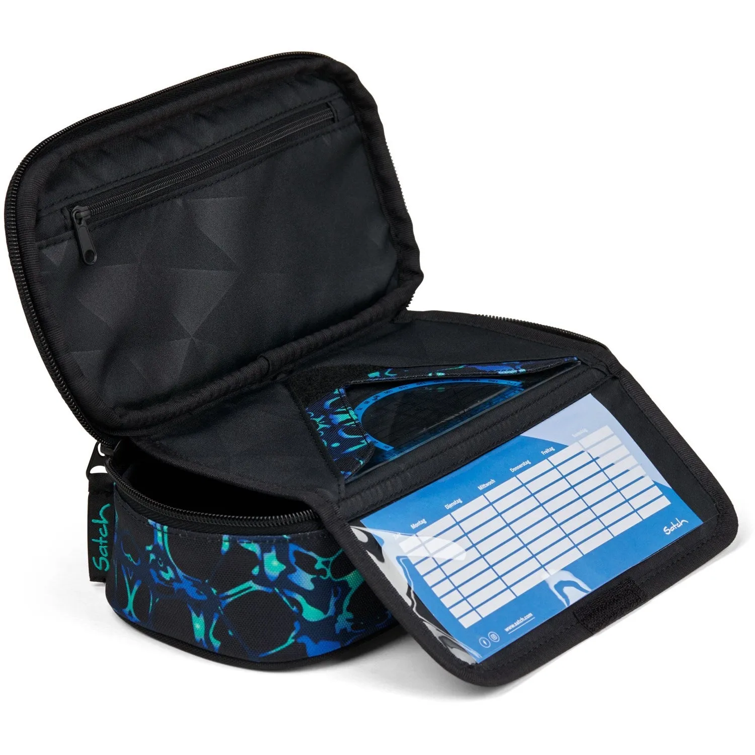 Satch Caleido Blue Pencil Case