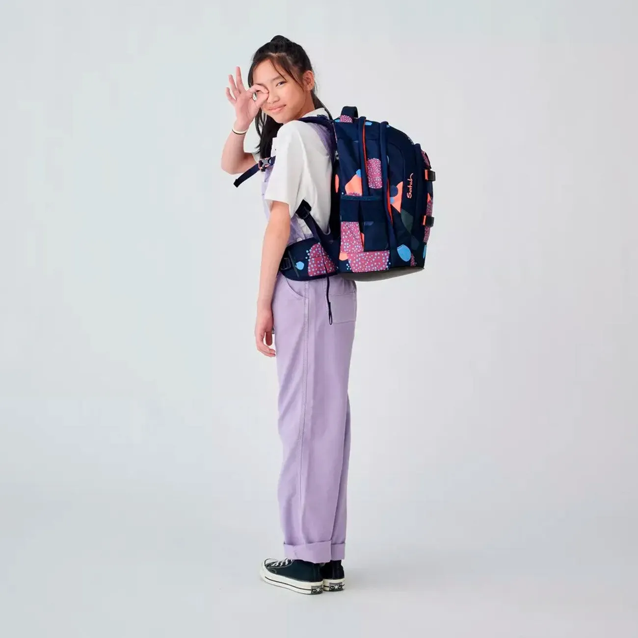 Satch Pack School Bag Coral Reef