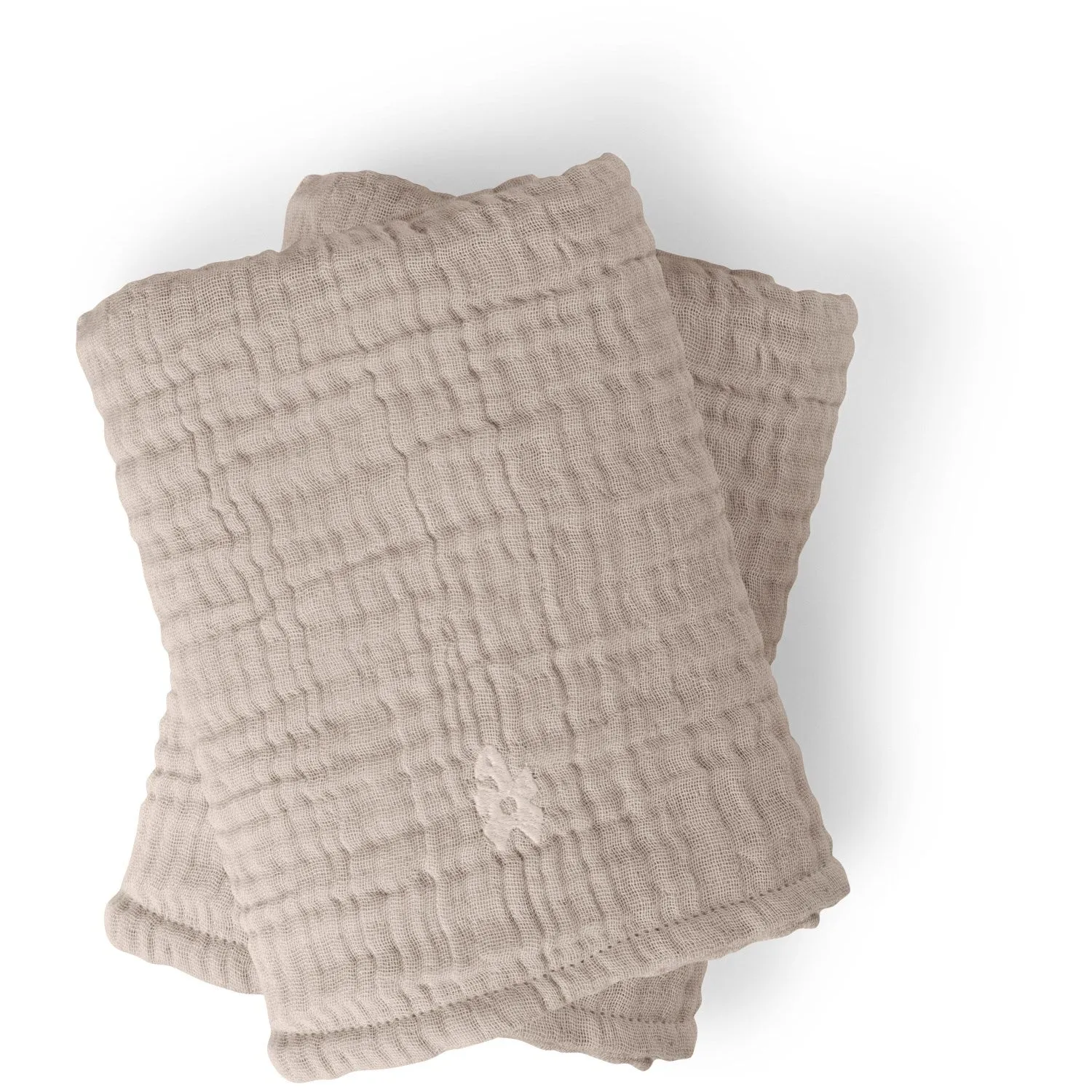 Sebra Beige Nursing Towel 6-layer 2-Pack Muslin