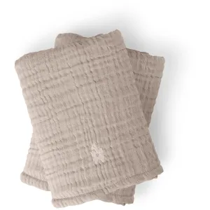 Sebra Beige Nursing Towel 6-layer 2-Pack Muslin