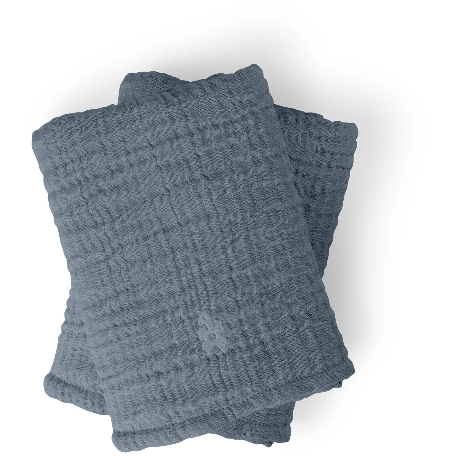 Sebra Blue Nursing Towel 6-layer 2-Pack Muslin