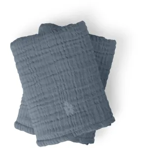 Sebra Blue Nursing Towel 6-layer 2-Pack Muslin