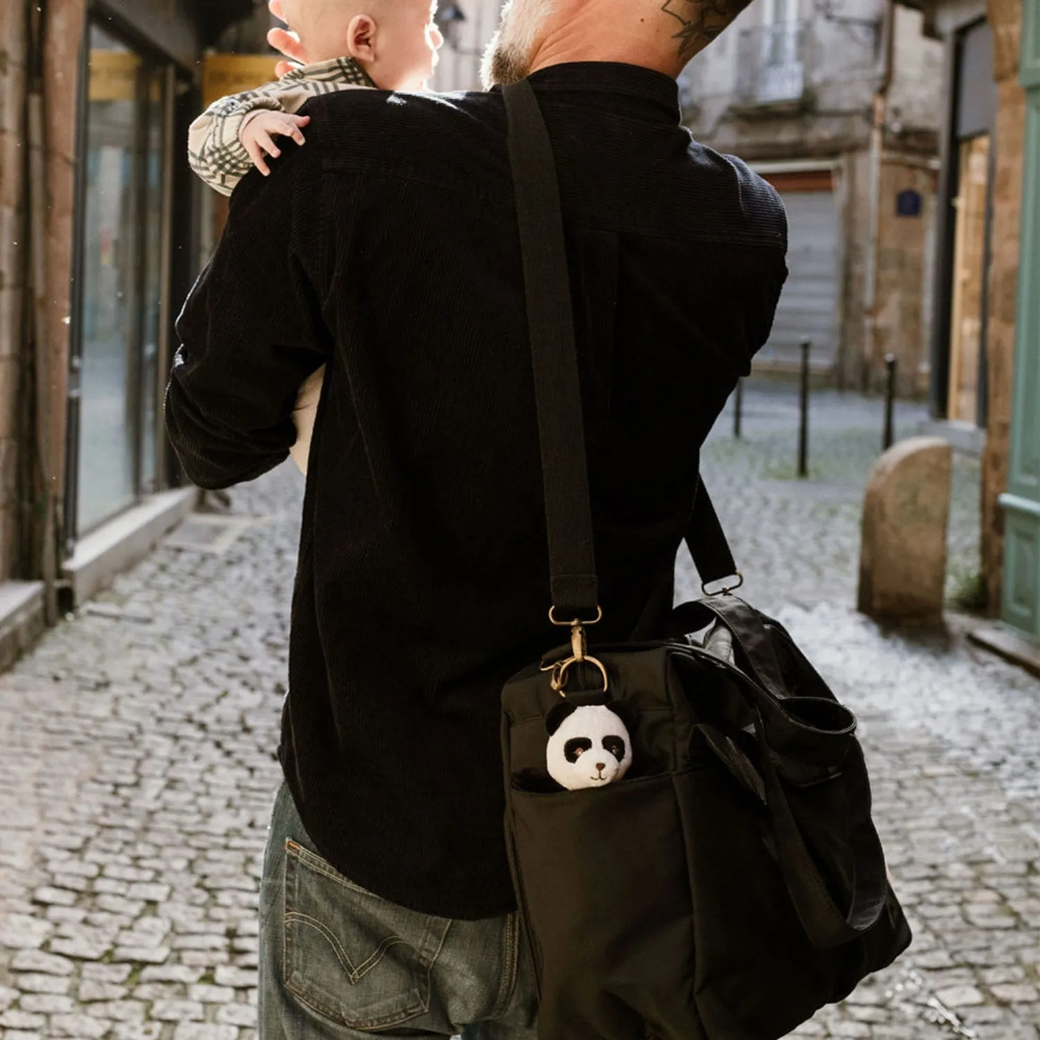 That's Mine Black Benne Nursing Bag