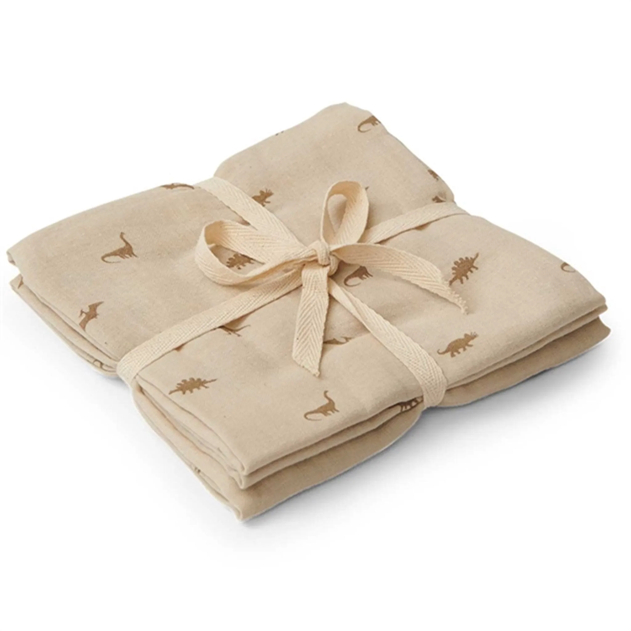 That's Mine Muslin cloths 2-pack Dinosaur Oatmeal