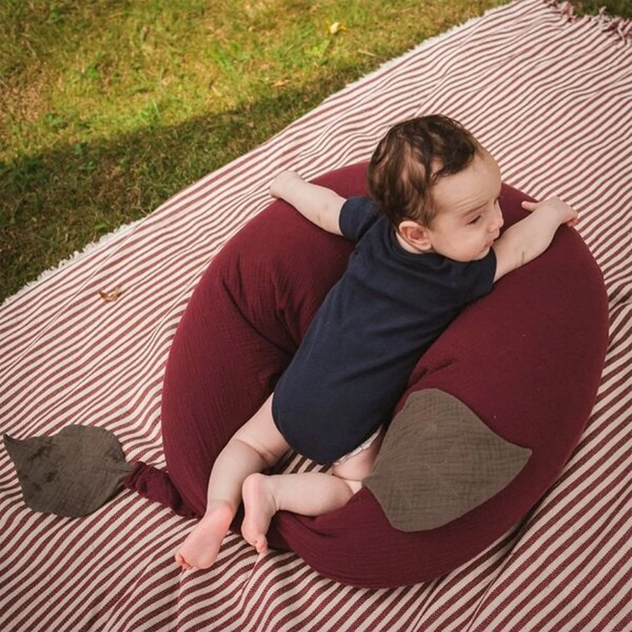 That's Mine Nursing Pillow Blue