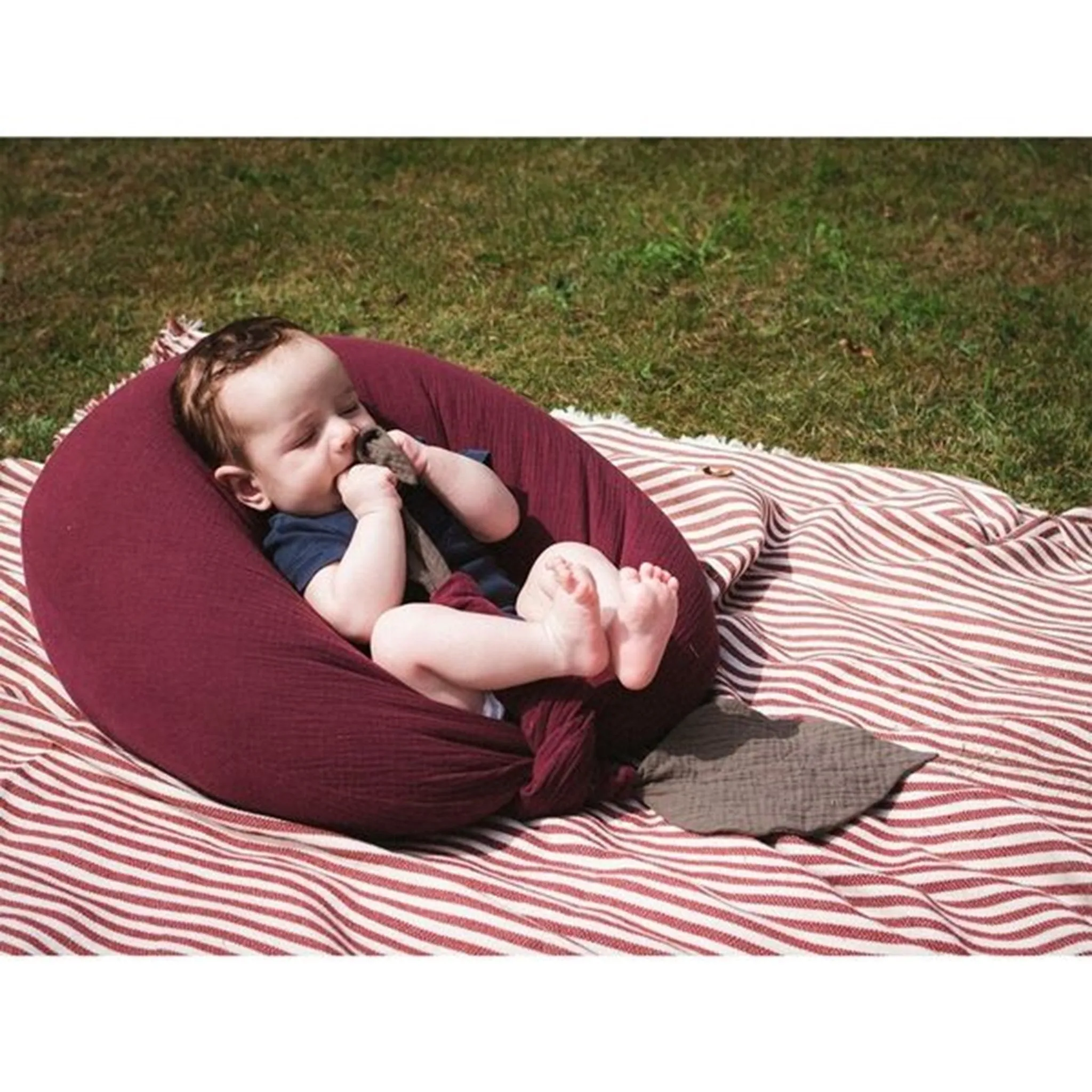 That's Mine Nursing Pillow Blue