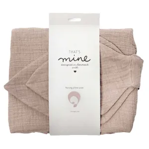 That's Mine Nursing Pillow Cover Feather Grey
