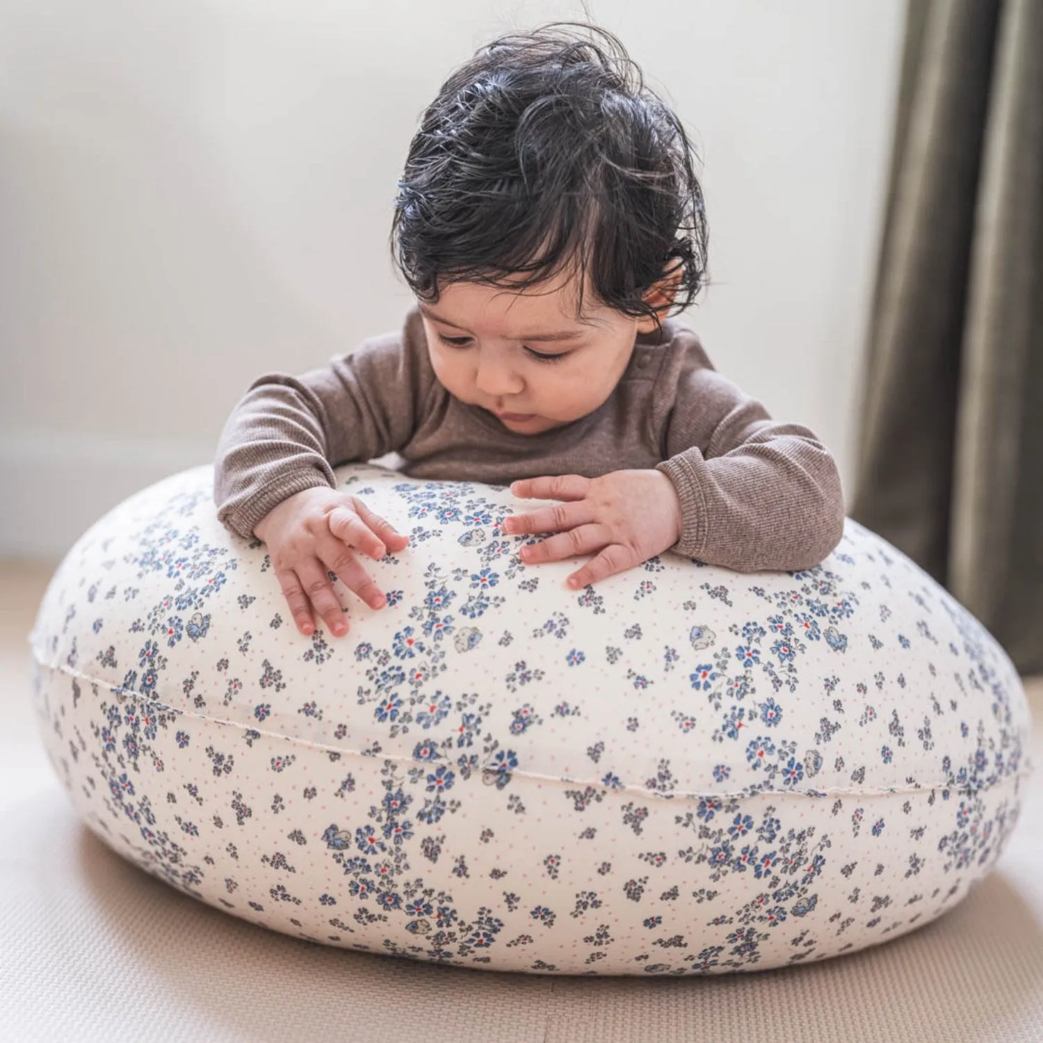 That's Mine Sprinkles Hearts Off White Moon Nursing Pillow