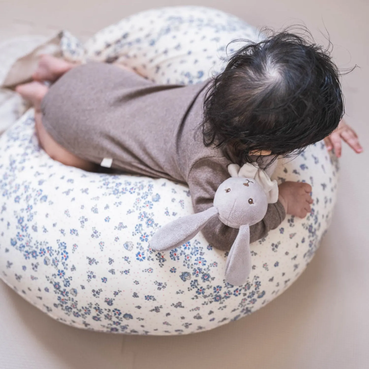 That's Mine Sprinkles Hearts Off White Moon Nursing Pillow