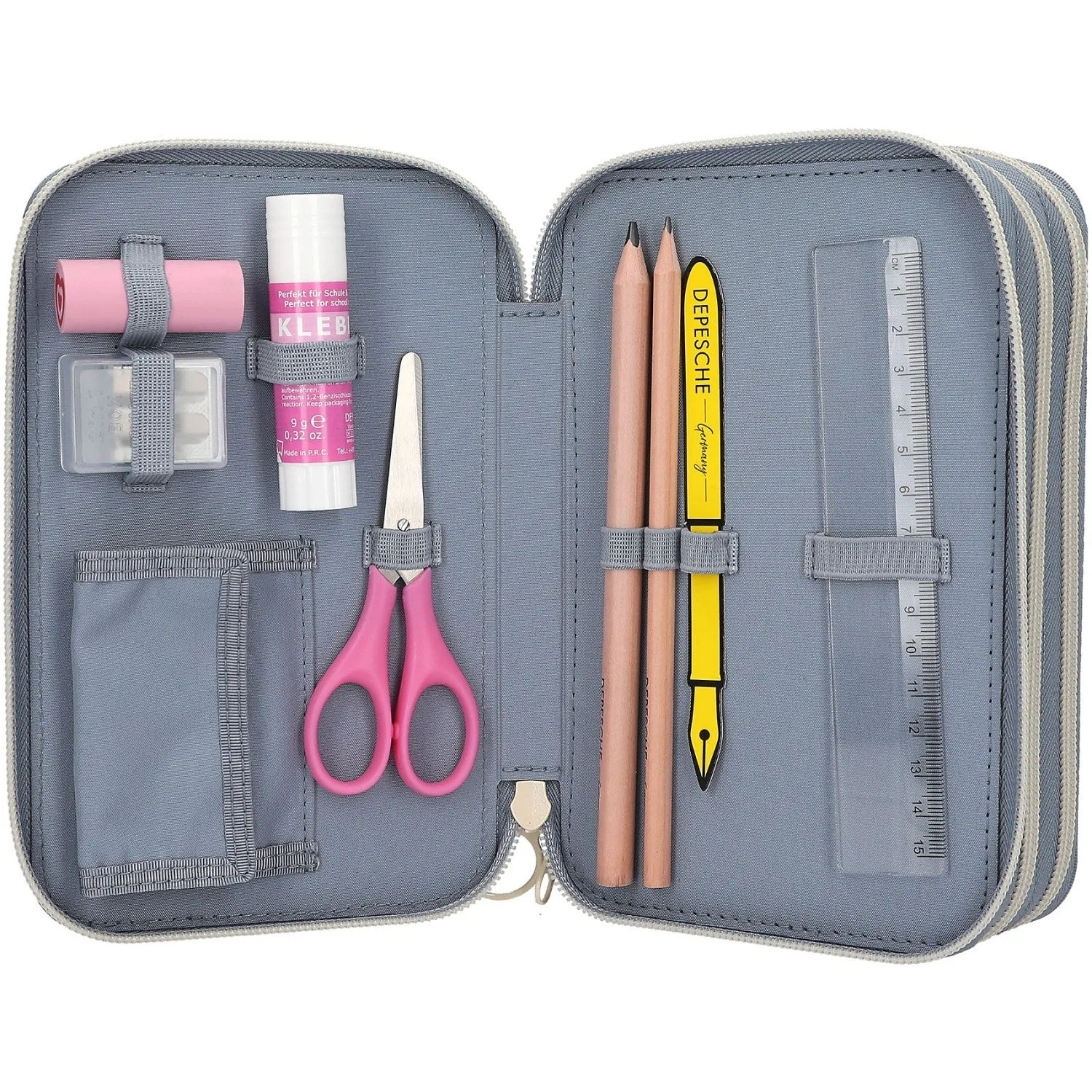 TOPModel Cat Love Triple Pencil Case