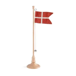 Zebra Red Zebra Birthday Table Flag, Wooden